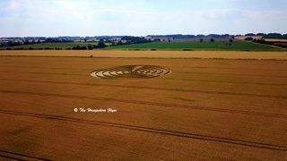 aerial of Winterbourne Bassett from ccc