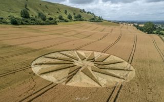 aerial of Westbury White Horse from ccc