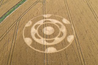 aerial of Yarnbury Castle