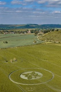 aerial of Sutton Veny from ccc