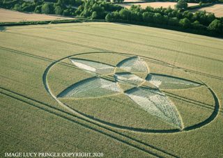 aerial of Bishops Sutton from ccc