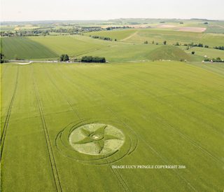 aerial of Silbury Hill from ccc