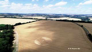 aerial of Gurston Ashes from ccc