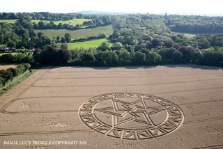 aerial of West Meon from ccc