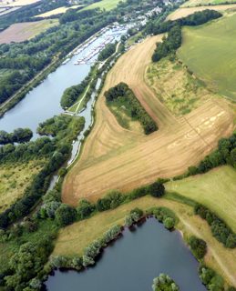 aerial of Roydon from ccc