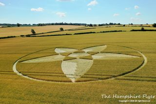 aerial of Bishops Sutton from ccc