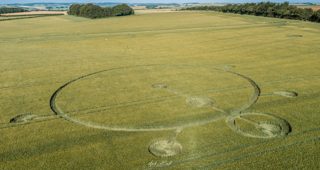aerial of Yarnbury Castle from ccc