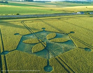 aerial of Yarnbury Castle from ccc