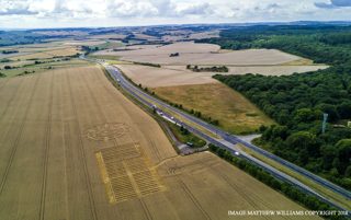aerial of Fonthill Bishop from ccc