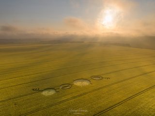 aerial of Winterbourne Bassett