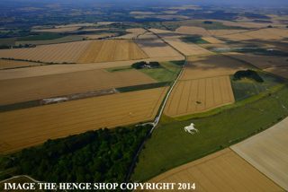 aerial of Roundway Hill