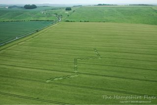 aerial of Hackpen Hill from ccc