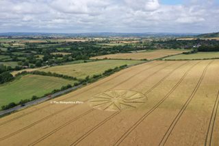 aerial of Westbury White Horse from ccc
