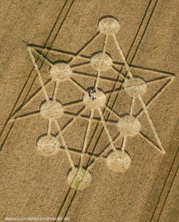 aerial of Badbury Rings from ccc