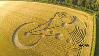 aerial of Badbury Rings