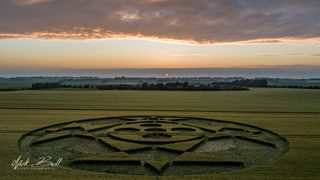aerial of Hackpen HIll from ccc