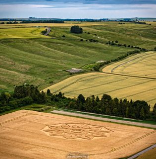 aerial of Hackpen Hill