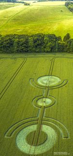 aerial of East Kennett from ccc