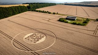 aerial of Wayland Smithy from ccc