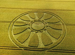 aerial of Barbury Castle from ccc