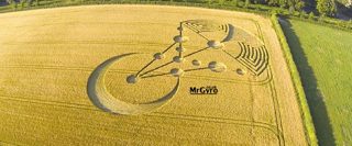 aerial of Badbury Rings