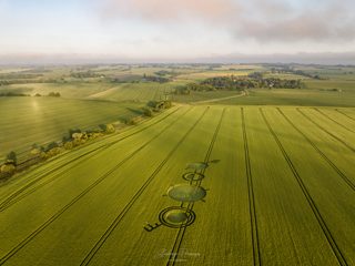 aerial of Winterbourne Bassett