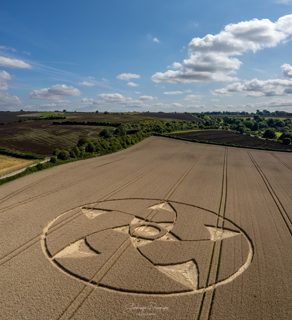 aerial of Blandford Forum