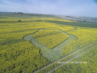 aerial of Hill Barn from ccc