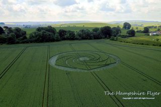 aerial of Avebury Stone Circle