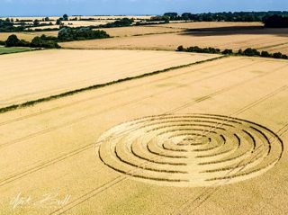 aerial of Winterbourne Bassett from ccc