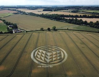 aerial of Tichborne from ccc
