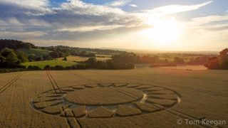 aerial of Cley Hill from ccc