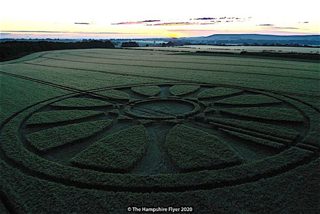 aerial of Barbury Castle