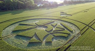 aerial of Sutton Hall
