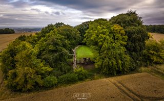 aerial of Wayland's Smithy