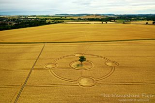 aerial of Potterne from ccc