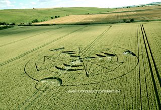 aerial of Hackpen Hill from ccc