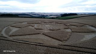 aerial of Hackpen Hill from ccc