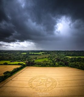 aerial of West Meon
