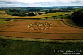 aerial of Hackpen Hill from ccc