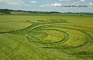 aerial of Hackpen Hill from tt