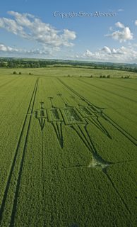 aerial of Stanton St Bernard from tt
