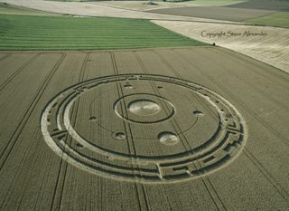 aerial of Maiden Castle from tt