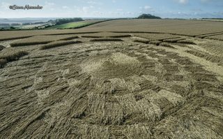 aerial of Hackpen Hill from tt