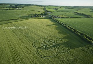 aerial of Blandford Forum from tt
