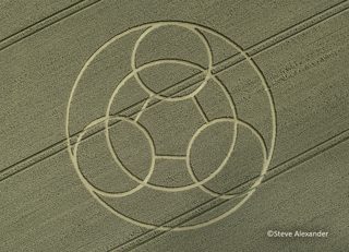 aerial of Wayland's Smithy from tt