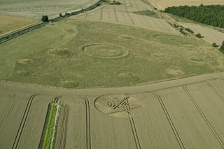 aerial of Ackling Dyke from tt