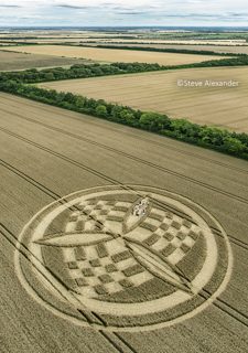 aerial of Barton Stacey from tt