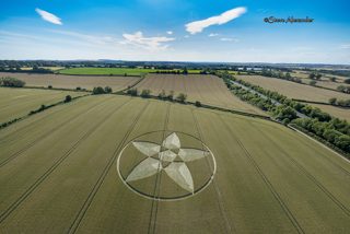 aerial of Bishops Sutton from tt