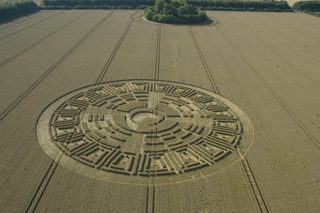 aerial of Wayland's Smithy from tt